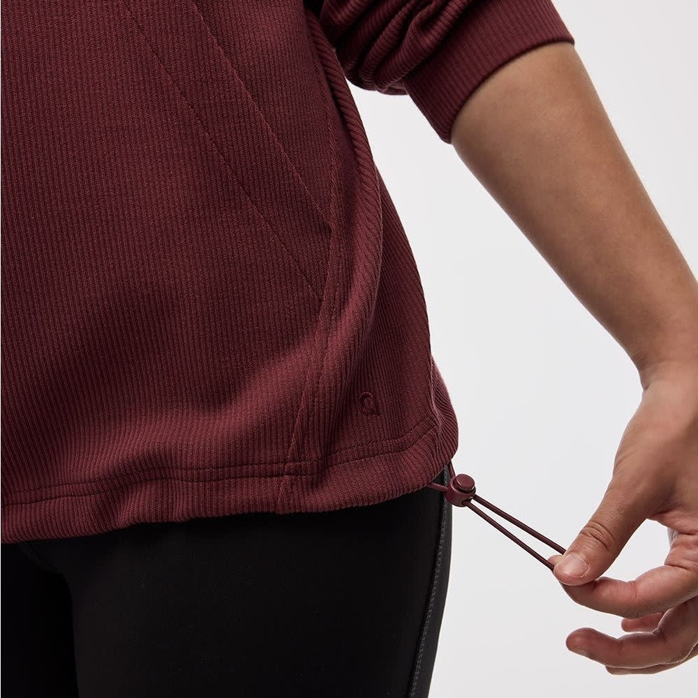 Hyba Long-sleeve crew-neck ottoman pullover - Picture 3 of 8